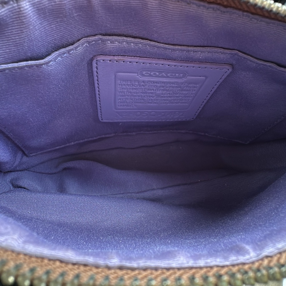 Coach Limited Edition Fish Appliqué Suede/Canvas Demi Bag H05Q-1491 - Picture 6 of 7